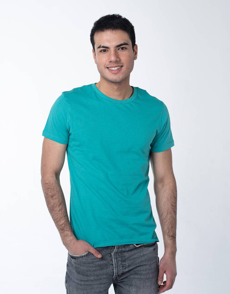 Ментоловая мужская футболка оптом